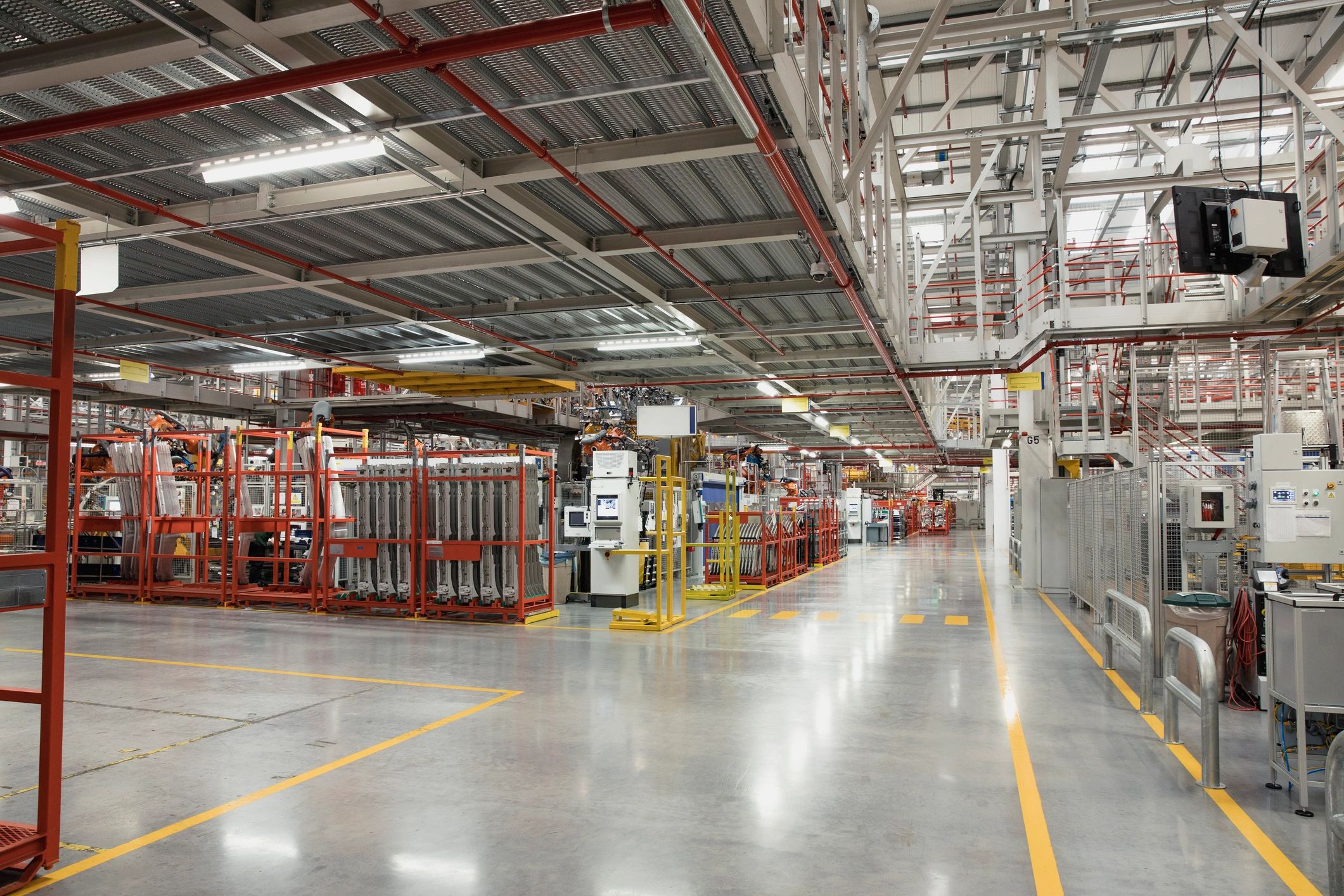 Modern industrial facility interior